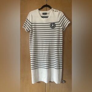 Karl Lagerfeld Black and White Knit Dress